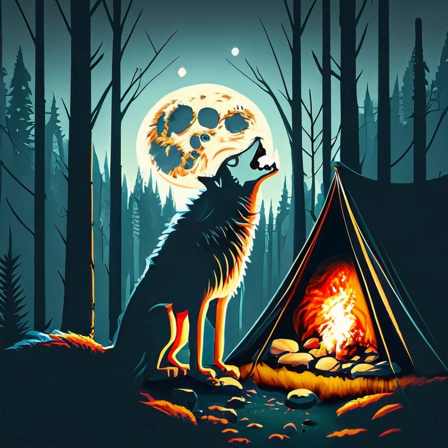 Werewolf Scampering Camp werewolf by DreadfulJesss on DeviantArt