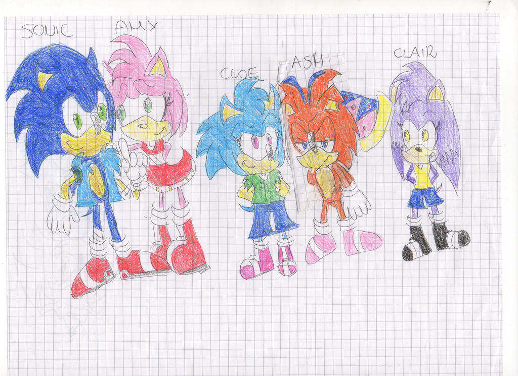 Sonic and Amy's family by Anti-Bunnie on DeviantArt