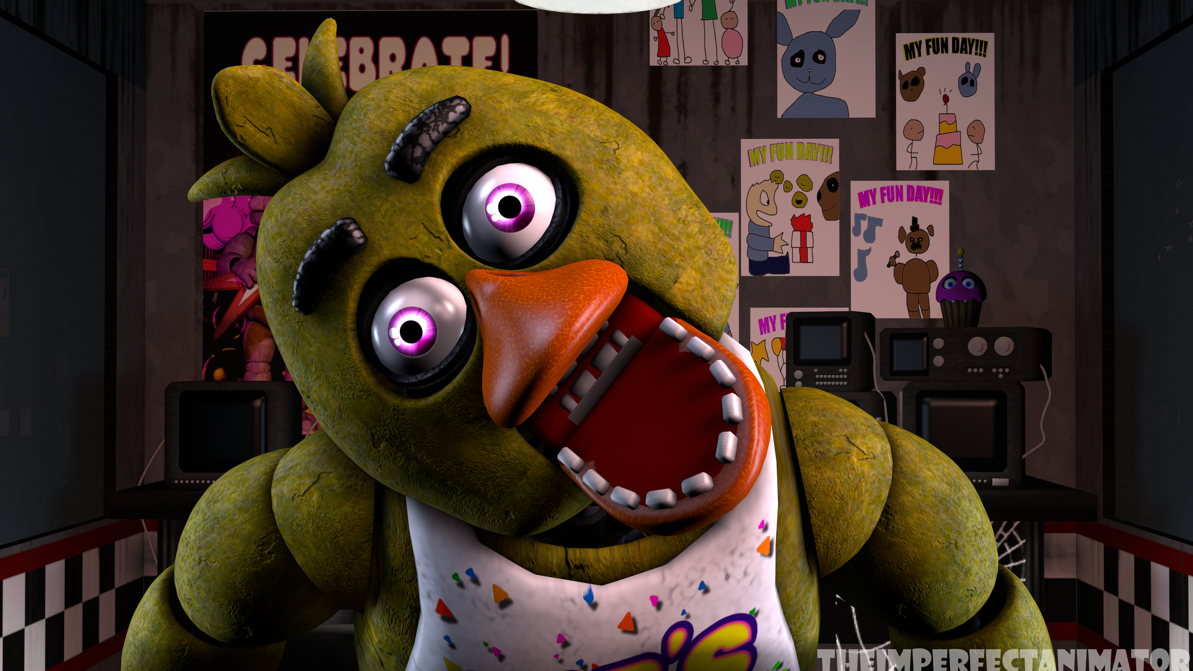 SFM FNAF Remake] Withered Chica Icon by Fazbearmations on DeviantArt