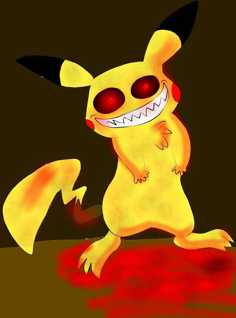 creepy pikachu by gadgetgirl101 on DeviantArt