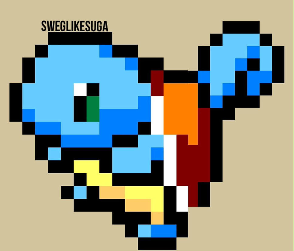 Squirtle Pixel Art Mudkip Sprite Bit Line Symbol Transparent All in one Pho...