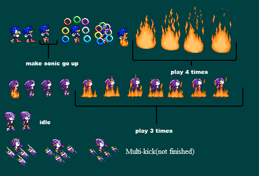 Dark Spine Sonic Sprites by supershadow124 by sonicmechaomega999