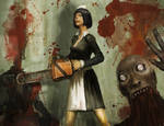 chainsaw maid fanart by liuyangart