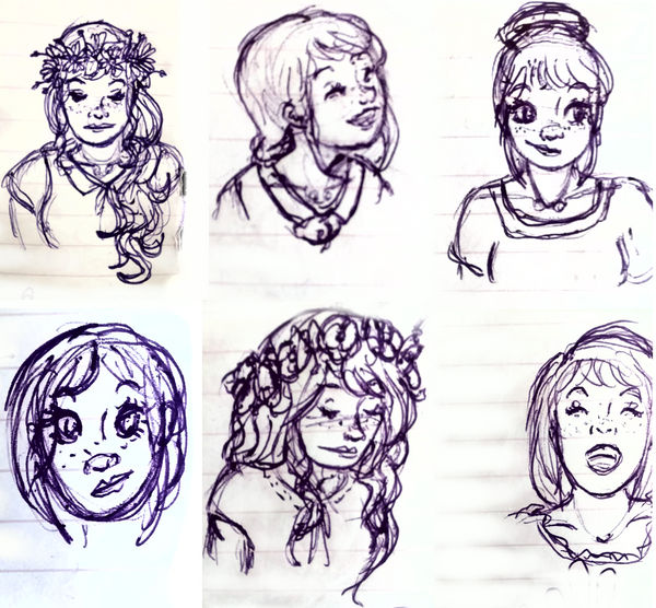 Rhen doodles - Aveyond 1 by Mu11berry