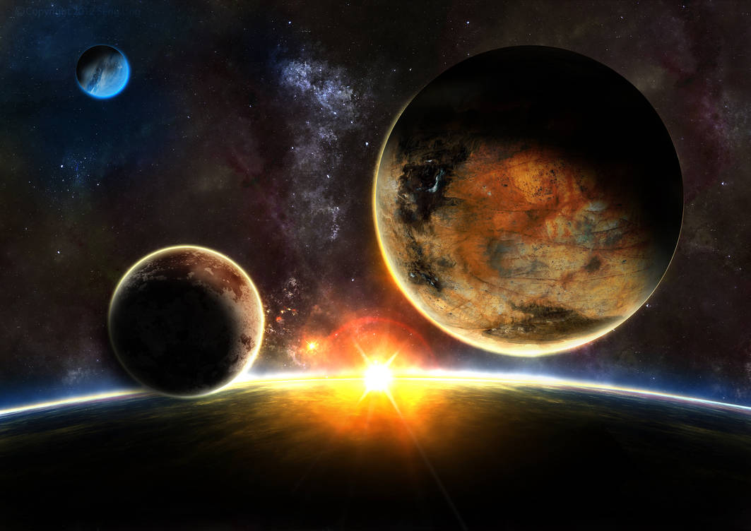 Earth Sunrise - Warmth by drkzin