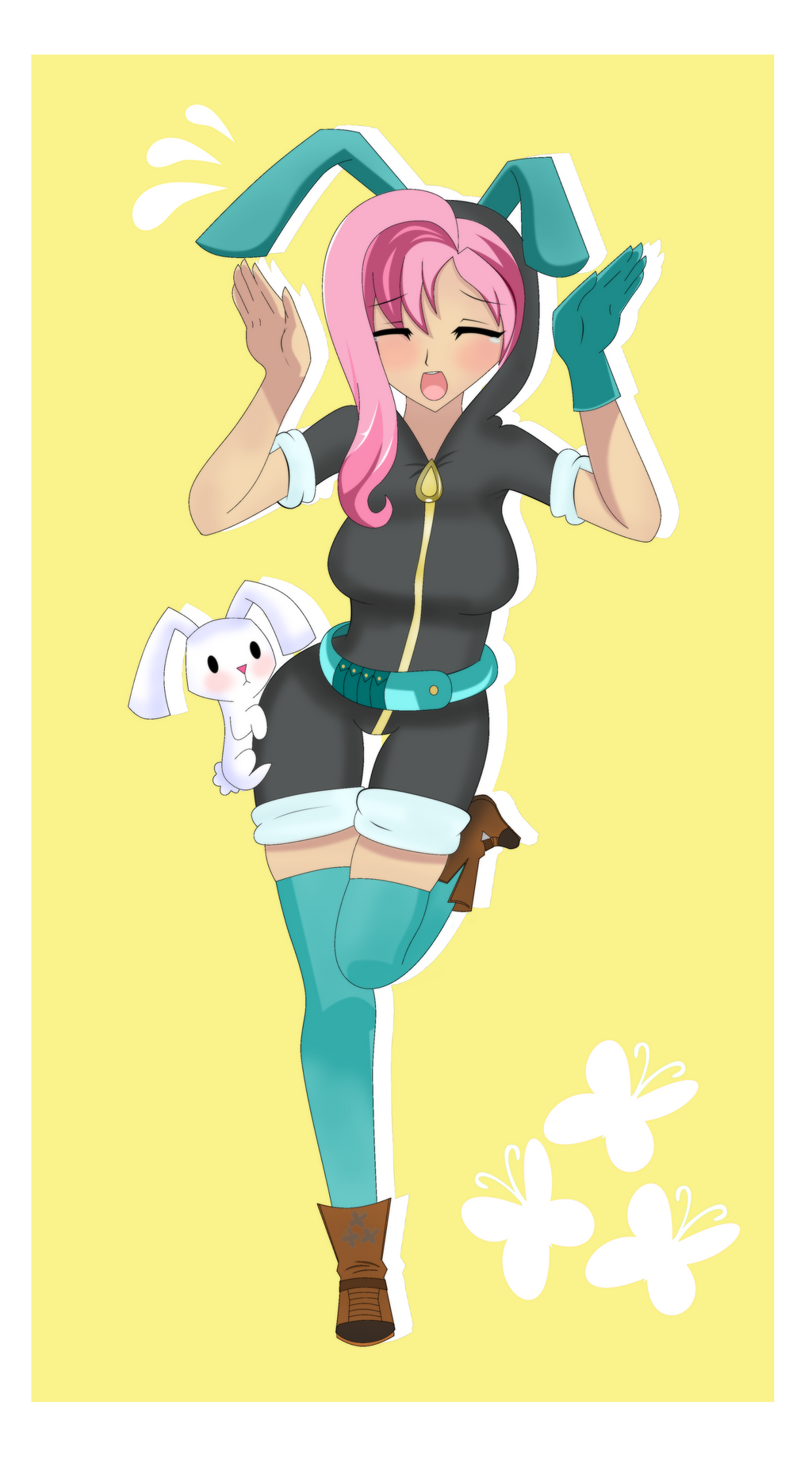 Bunny Fluttershy. by ZzVinniezZ on DeviantArt