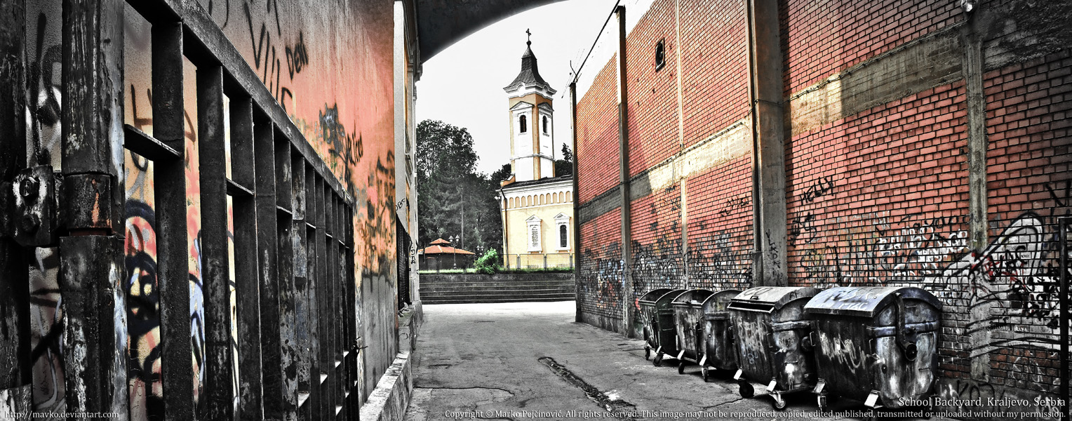 Kraljevo School Backyard