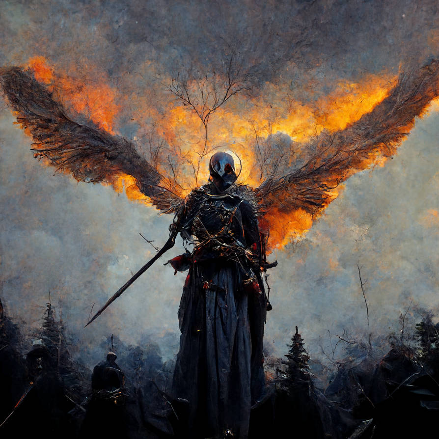 Samurai Angel fallen angel samurai 1 by in-the-mind-of-ai on DeviantArt