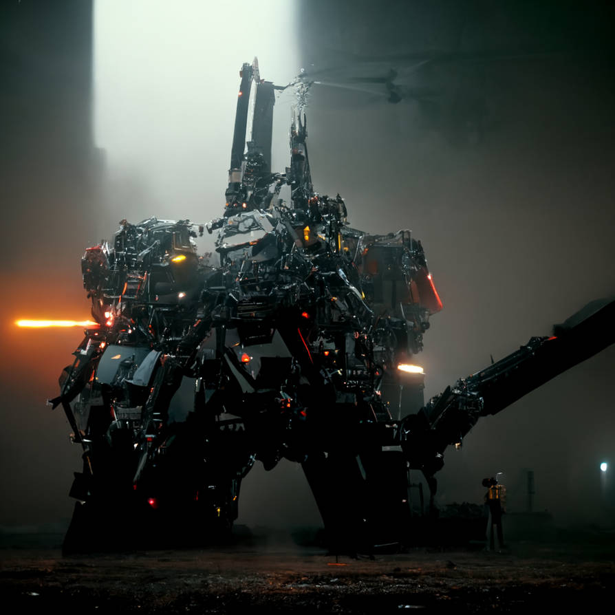 factory mech by in-the-mind-of-ai on DeviantArt