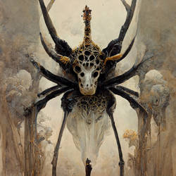 giraffe spider by in-the-mind-of-ai
