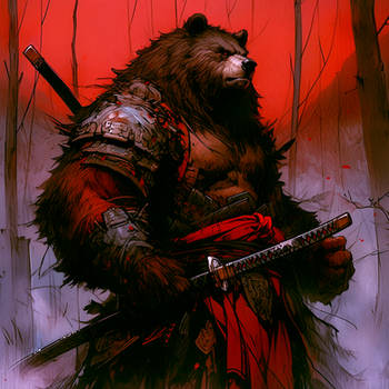 Grizzy: samurai werebear 2
