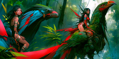 Amazone warriors: hunting