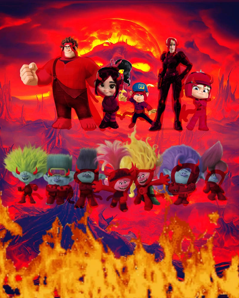 Trolls Wreck it Ralph Characters Are Satan by msmyessamhno on DeviantArt