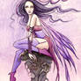 Purple fairy ACEO