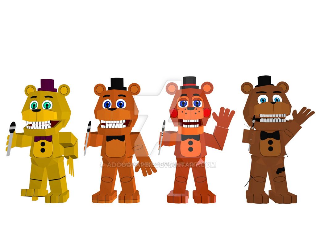 Fnaf world crafts prind