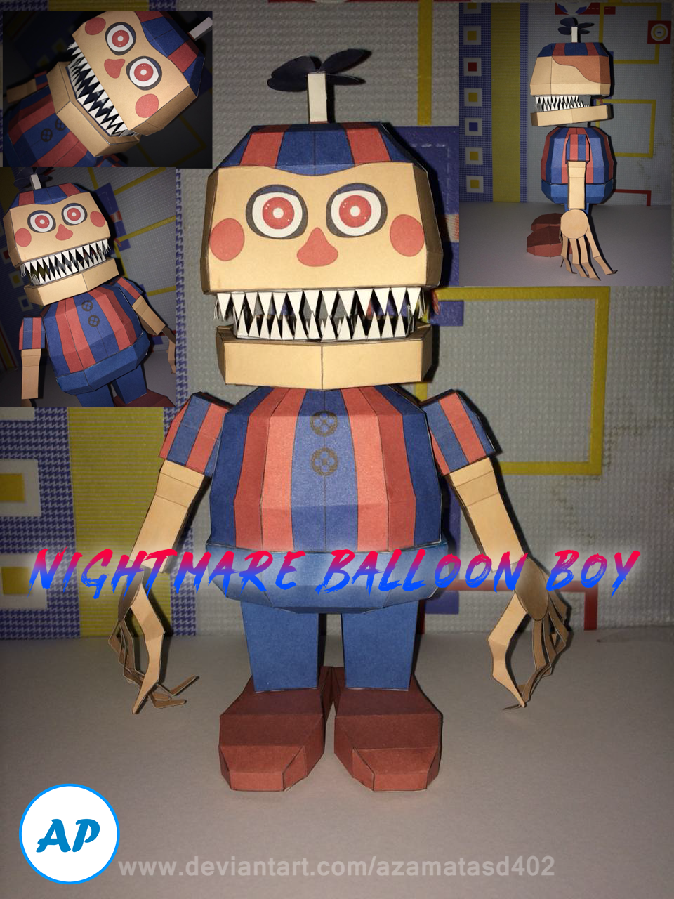 five nights at freddy's 4 Plush Trap Papercraft by Adogopaper on DeviantArt