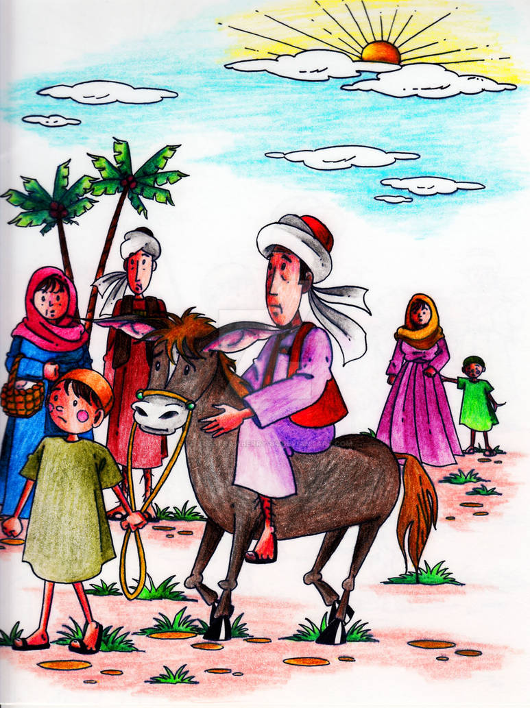 Joha Drawing Juha and His Son (3) by littlestrawberry-84 on DeviantArt