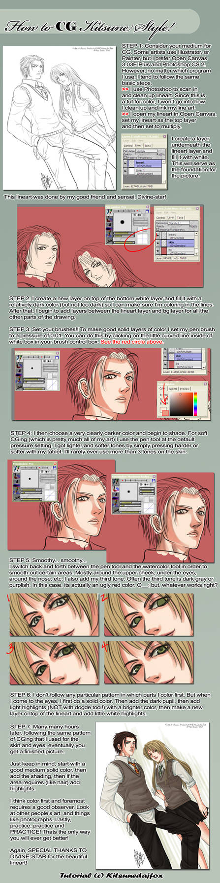 Cg Drawing Example How I CG - Tutorial by kitsunedajfox on DeviantArt
