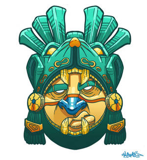 Mayan Warrior Mask