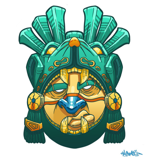 Mayan Warrior Mask