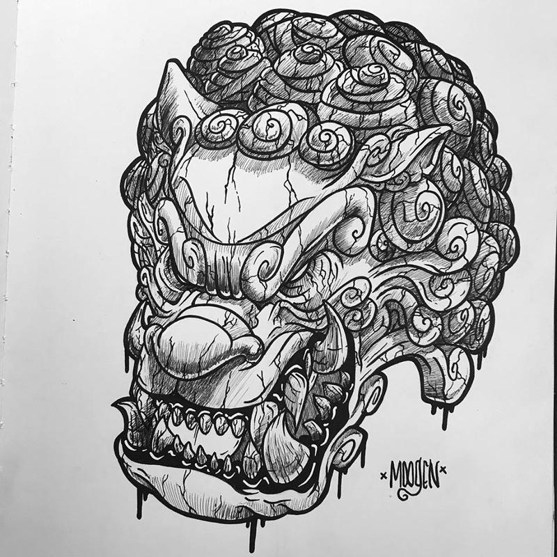 Foo dog doodle by MFMugen on DeviantArt