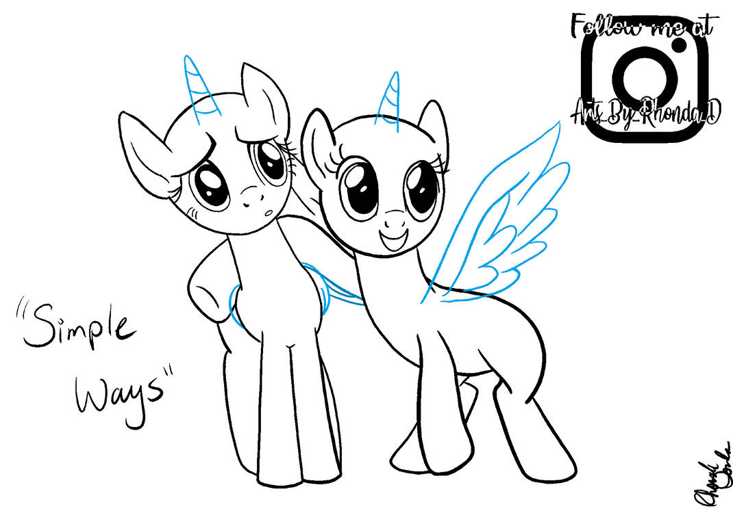 Simple Ways MLP Base (MS Paint Friendly Version) by deslove01 on DeviantArt