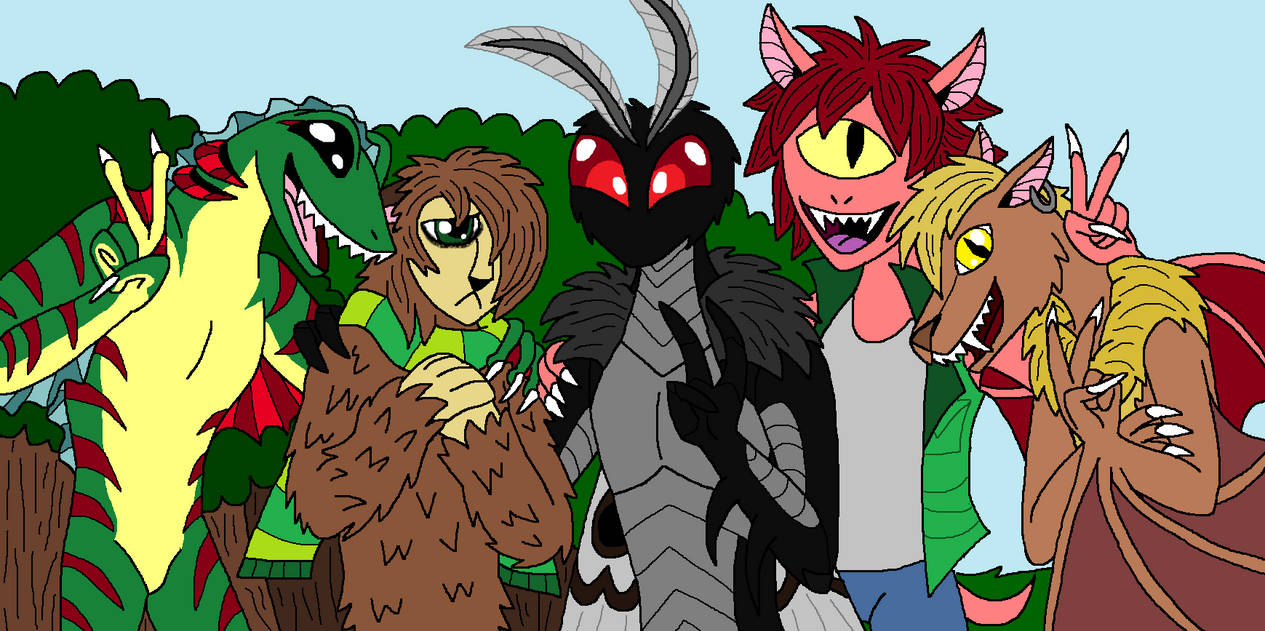 Cryptid Friends by FreakyCute18 on DeviantArt
