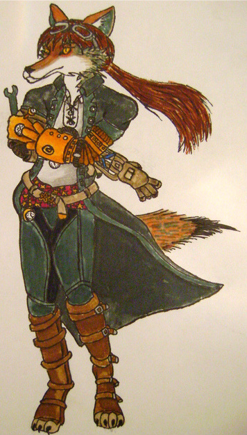 Tech Steampunk Coyote