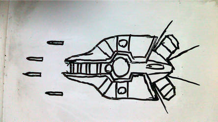 [Nemesis/Gradius] Big core Mk.I in my white board