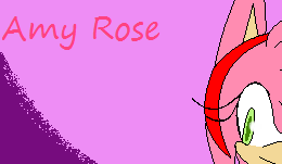 Amy Rose Bookmark