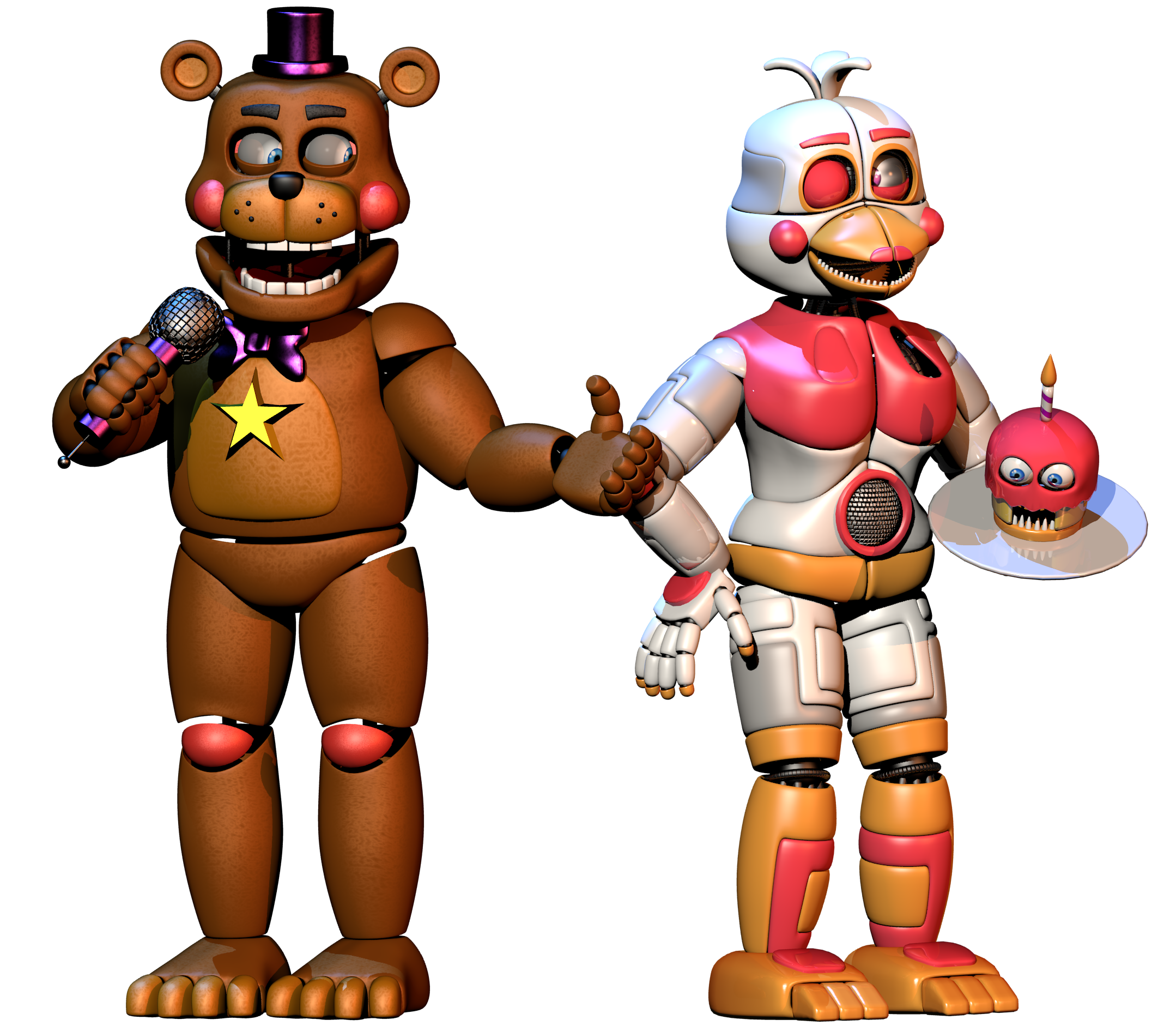 Funtime Chica done + fredy by Bantranic on DeviantArt