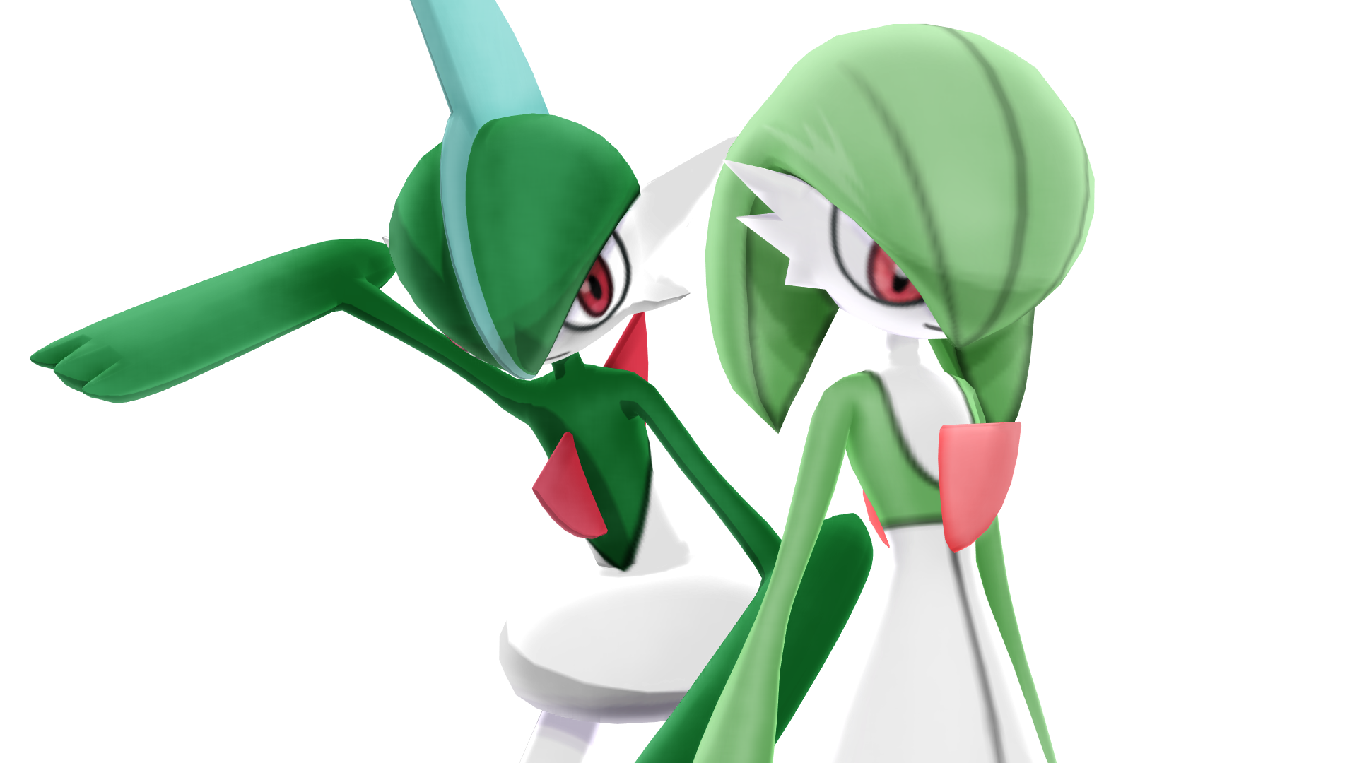 Download Gallade Gardevoir Evolution Line Wallpaper