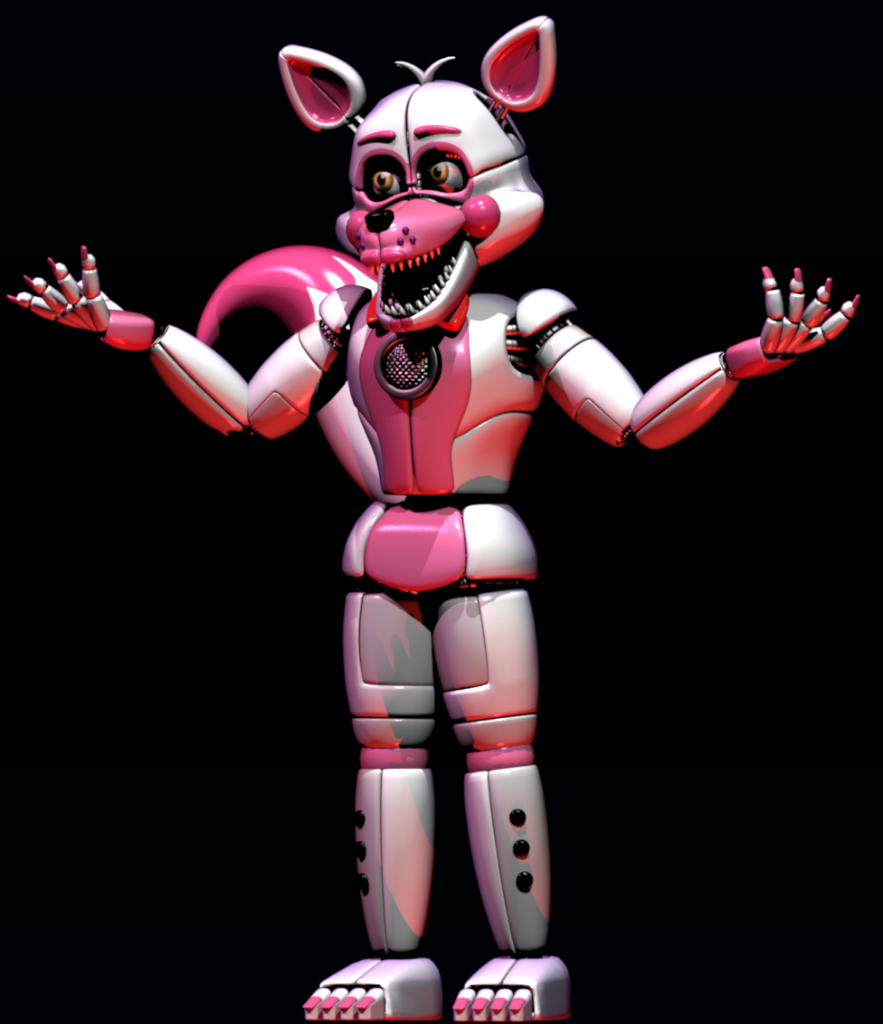 C4D FNaF-Withered Foxy Render Remake by IFazbear14I on DeviantArt