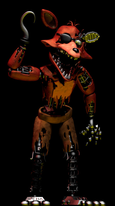 Withered Foxy (Blender) by FnaFcontinued on DeviantArt