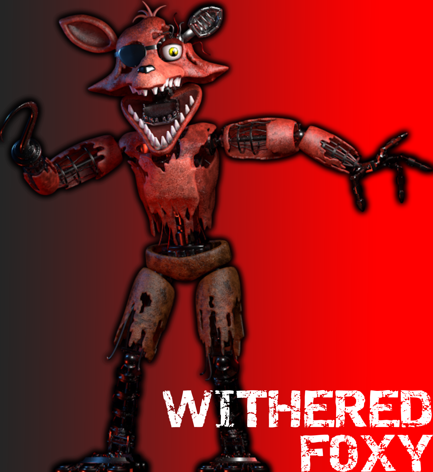 FNaF C4D  FNaF 2 Withered Foxy by BrussPictures on DeviantArt