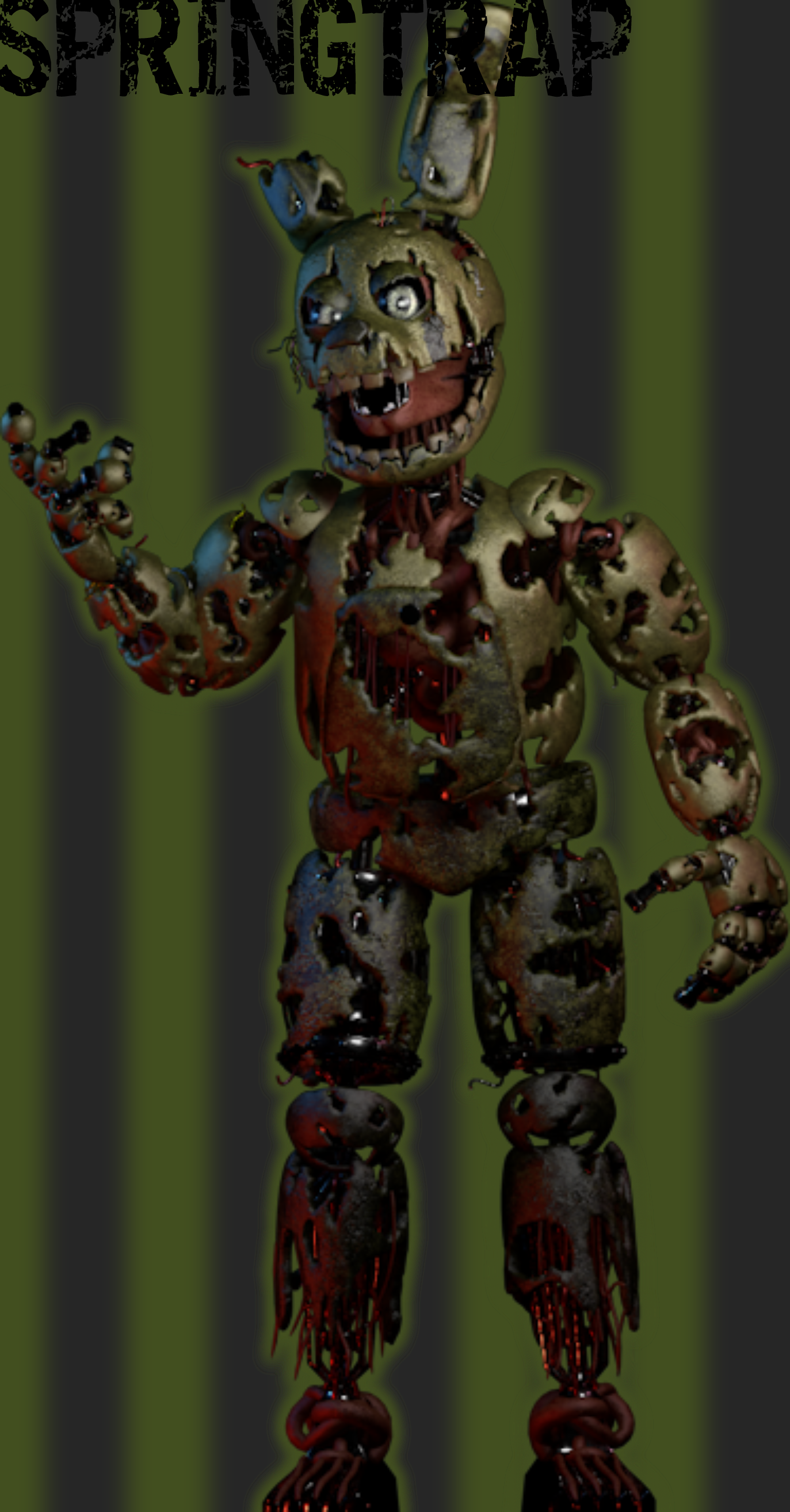 FNaF Movie Springtrap Render by Sallierthewolf1 on DeviantArt