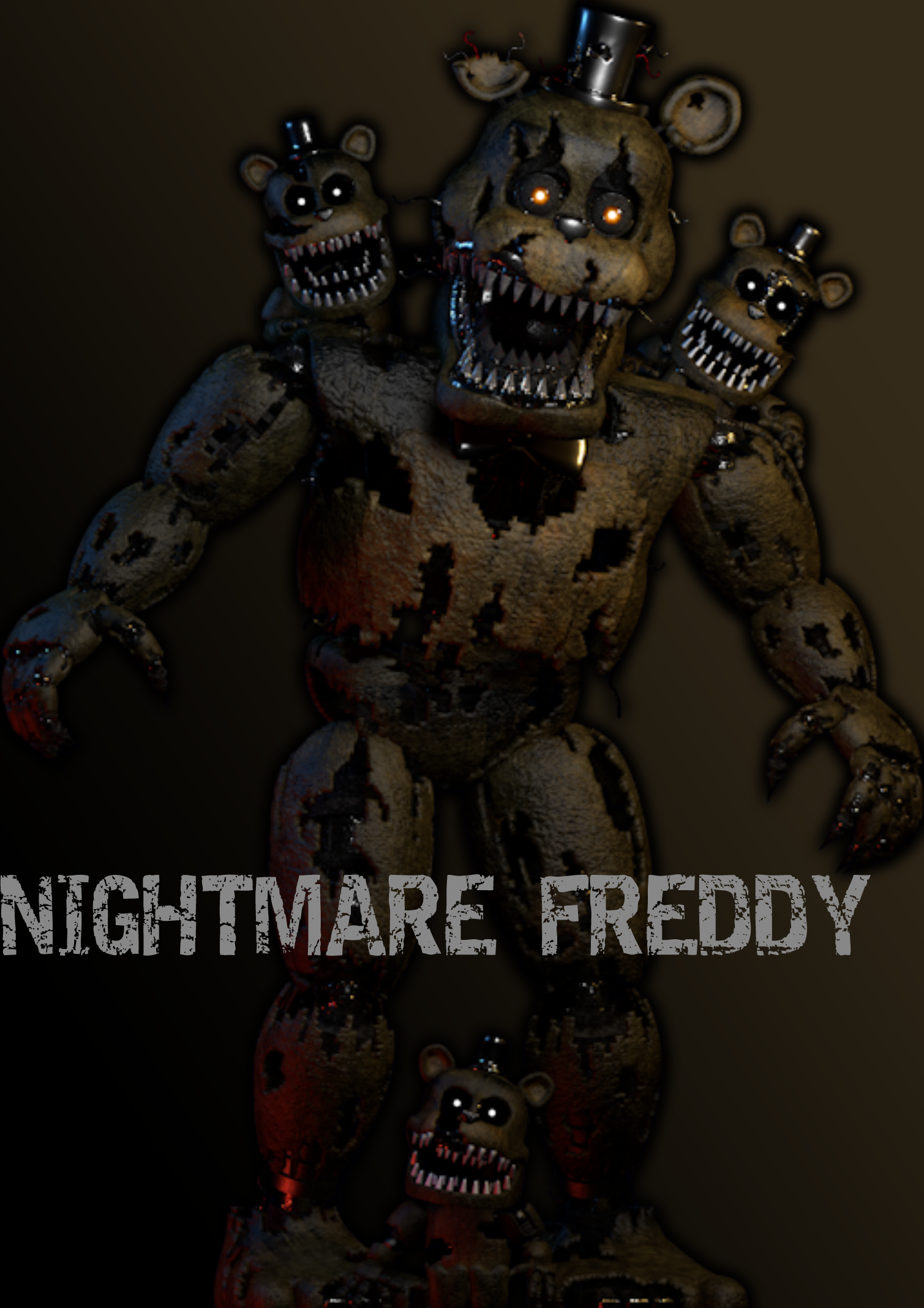 FNaF 4 Nightmare Freddy Teaser Remake by Puppetio on DeviantArt