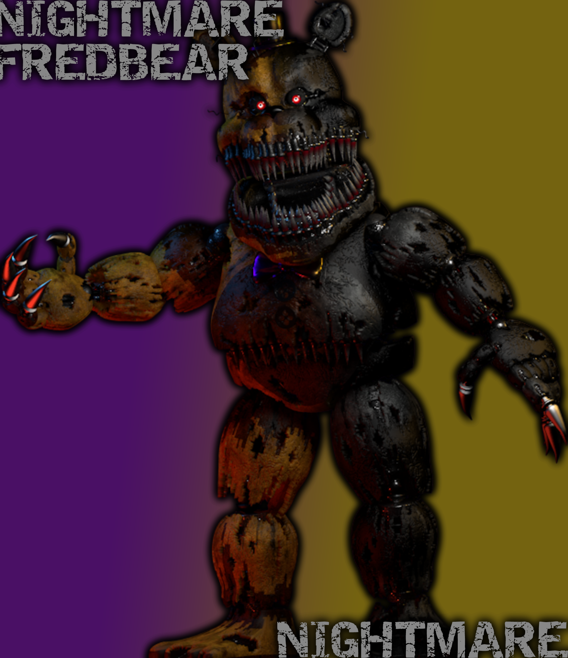 I_orL on X: teaser of nightmare fredbear #zbrush #FNAF