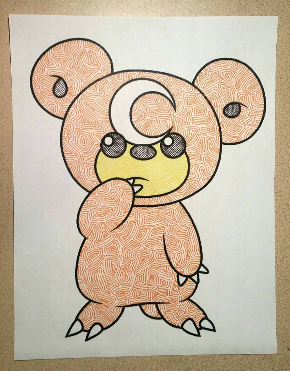 Teddiursa Coloring Page by peacein17 on DeviantArt