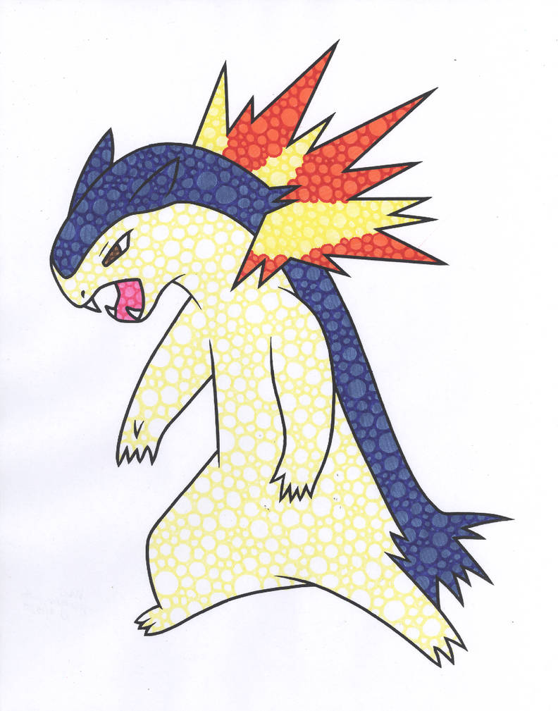 Typhlosion Coloring Page by peacein17 on DeviantArt