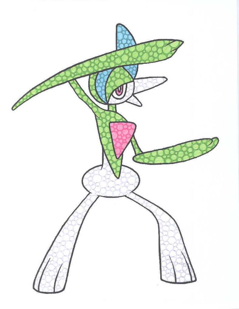 Gallade Coloring Page by peacein17 on DeviantArt