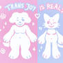 Trans joy is real! (less explicit version)