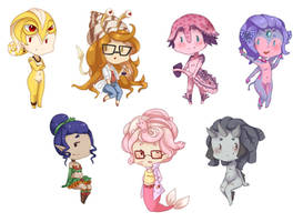 Monstergirl chibis