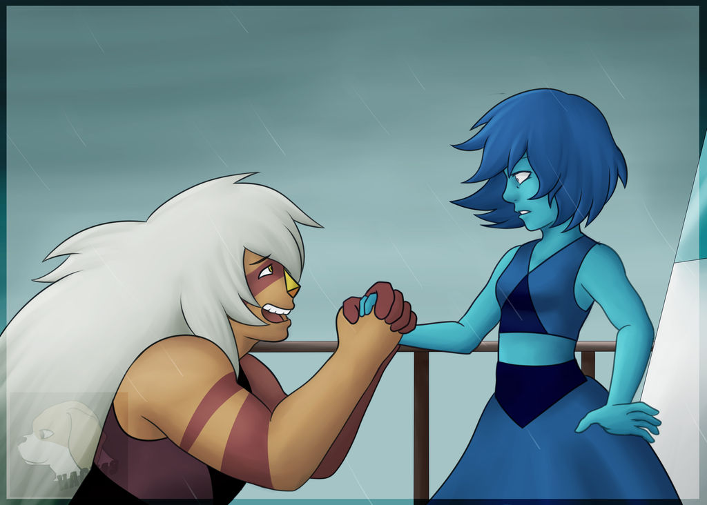 Fanart jasper y lapis lazuli