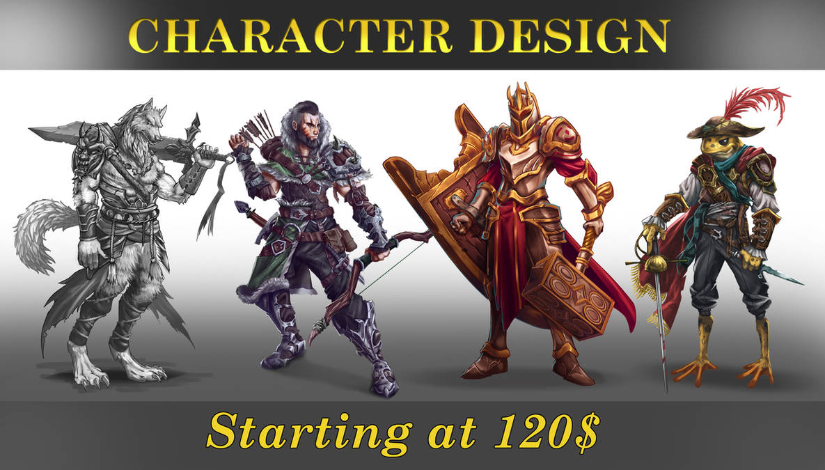 Character Design Commissions by IlijaMandic on DeviantArt