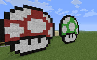 Minecraft Super Mario Mushrooms