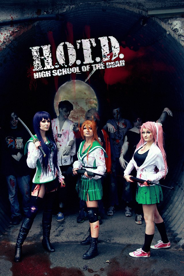 High School of the dead cosplay group