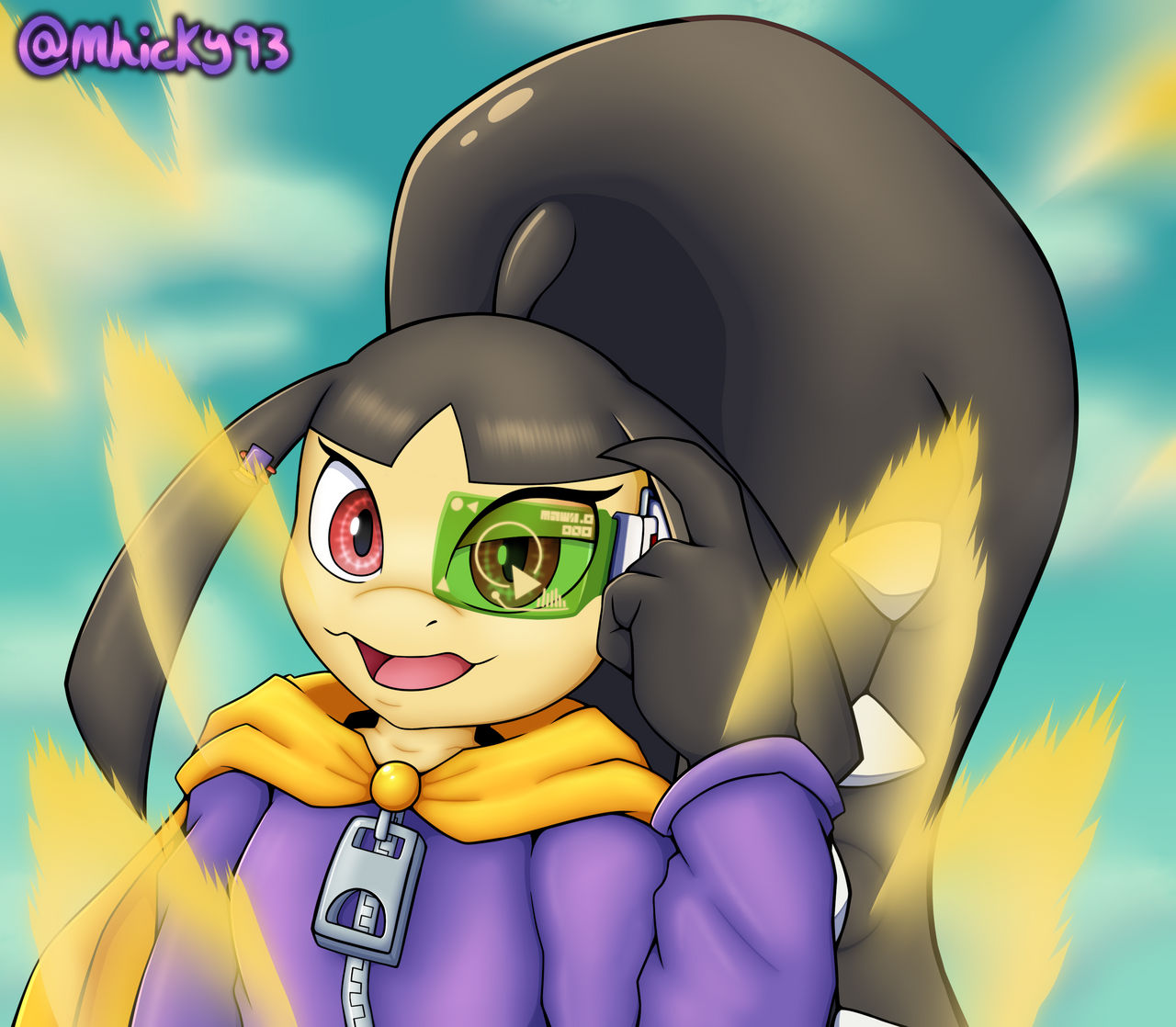 (Commission) Aether doing the Cell Pose v2 by MhicTheMawile on DeviantArt