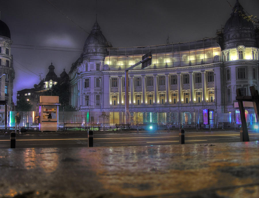 University Square at night