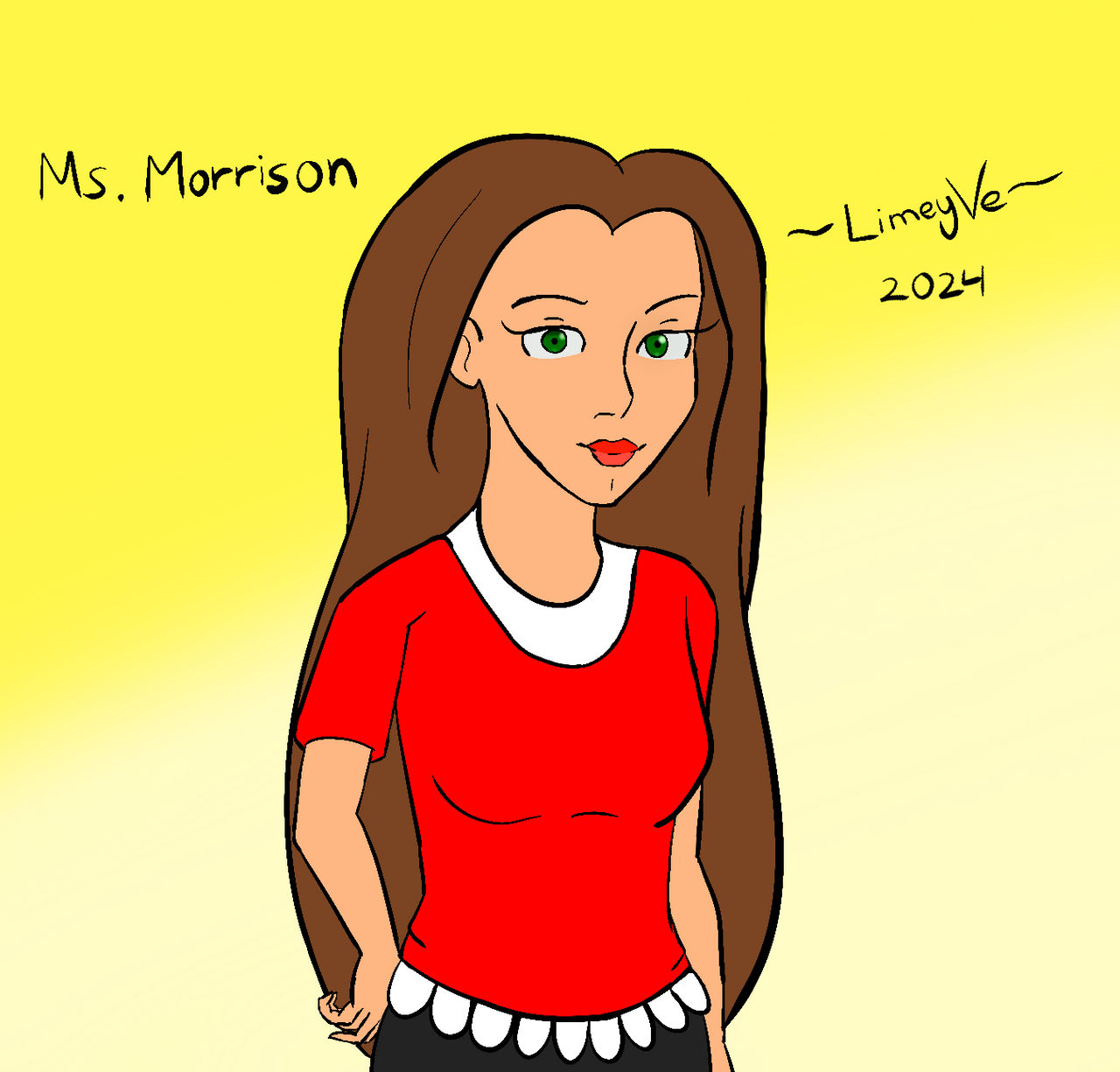 Ms. Morrison Ms. Morrison for Yeldarb86 by LimeyVe on DeviantArt